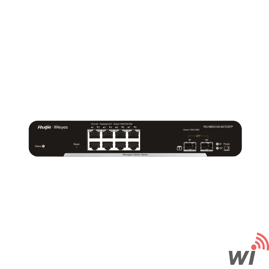 RG-NBS3100-8GT2SFP, 10-portlu Gigabit Layer 2 Bulut (Cloud) Yönetimli Switch