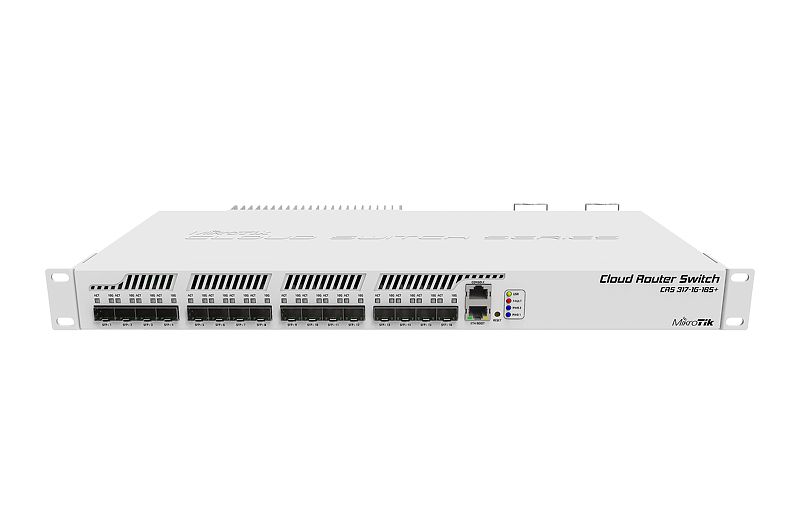 CRS317-1G-16S-PLUS-RM Cloud Router Switch 317-1G-1S+RM 1xGbit Lan, 16xSFP+, L6 Rack Mount