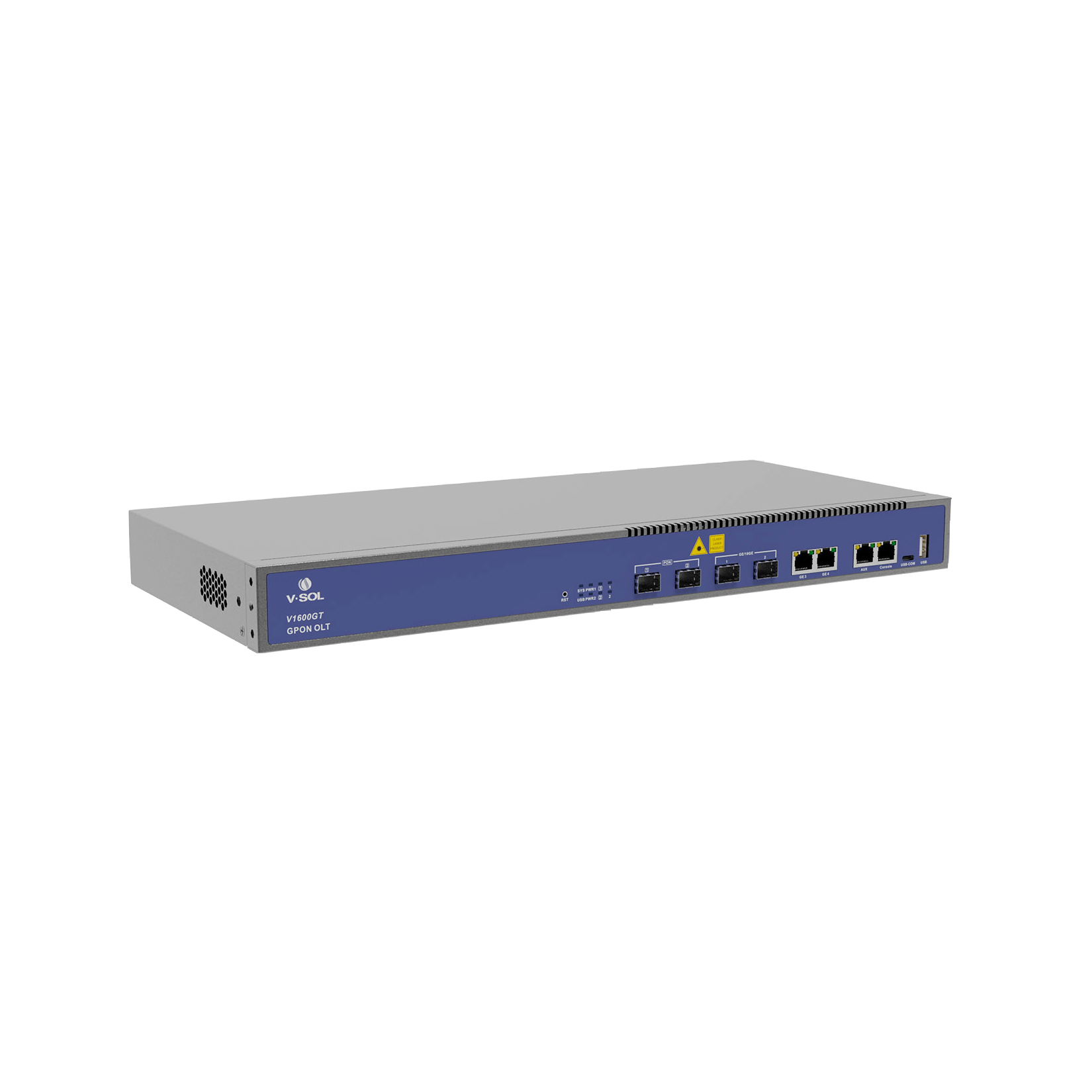 GPON-OLT-V1600GT VSOL - 2 PORT - OLT , FTTX , 2X 1G RJ45 , 2xSFP+ , 2x C+++