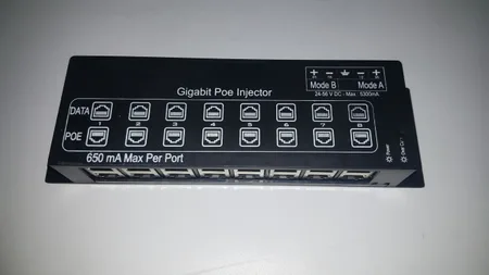8 PORT Gigabit POE INJECTOR Panel / Yerli Üretim
