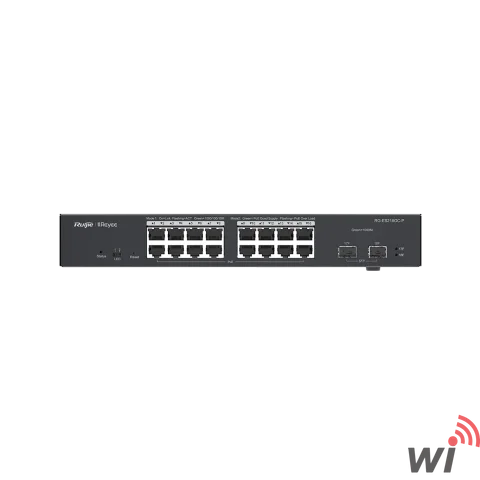 RG-ES218GC-P -18-Port  16Gigabit 2 SFP Akıllı Cloud Yönetilebilir PoE Switch