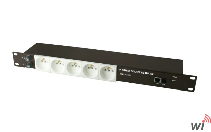 IP KONTROLLÜ 5 YUVALI PRİZ RACK TİPİ  SmartLAN Priz , Network Kontrollü Priz , Isı Sensörü