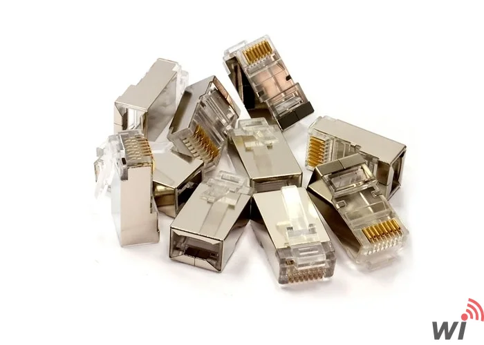 RJ-45 Metal Ez Konnektör Çift Taraflı Delikli