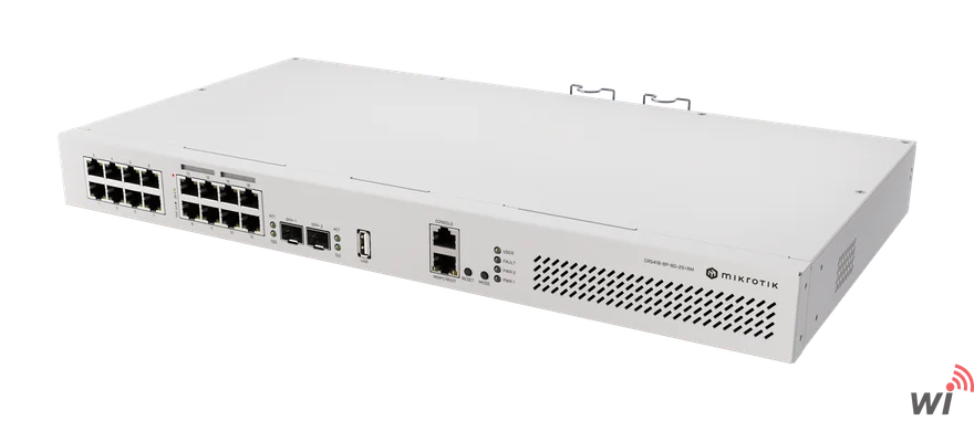 CRS418-8P-8G-2S+RM Cloud Router Switch RouterOS v7