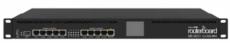 Mikrotik RB3011UiAS-RM  1U ,  1.4 Ghz 2x Cpu  , 1GB Ram