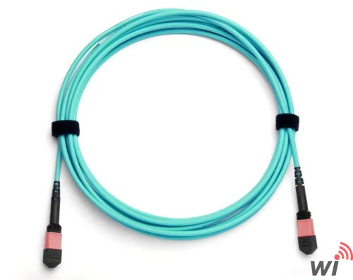 MPO(Female)-MPO(Female) Base-12 Multi-Mod Fiber Patch Cord OM3 Polarite B 10 Metre