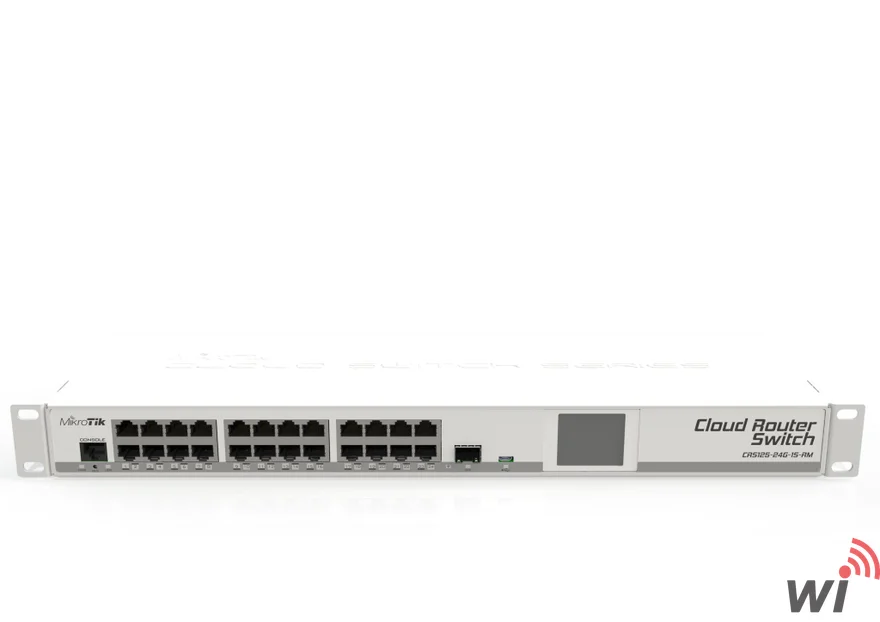 Cloud Router Switch CRS125-24G-1S-RM 1 SFP Fiber Girişli ,24 Port