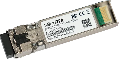 XS+31LC10D 25/10/1Gbit SFP28 Modül Mikrotik Single Mode 10km 1310nm