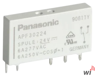 Elektromekanik Röle SPDT 6A 24VDC 3.388KOhm Delikli