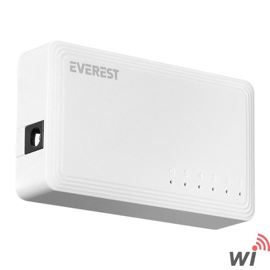Everest ESW-515G 5 Port 10/100/1000Mbps Gigabit Ethernet Switch Hub